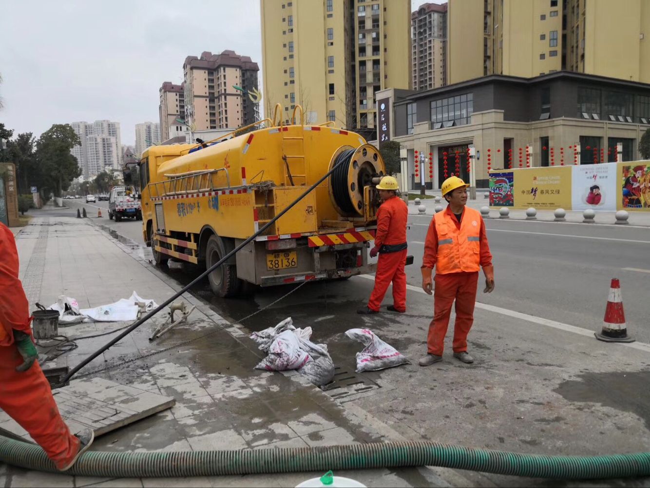 松江排污管道清淤-管道清洗